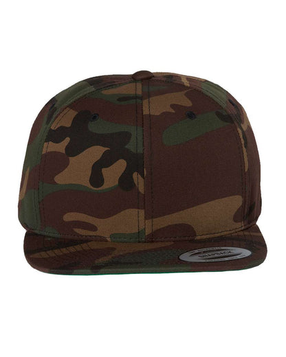 YP Classics Premium Flat Bill Snapback Cap 6089M #color_Green Camo