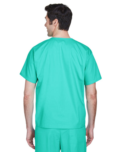 Harriton Adult Restore Scrub Top M897 #color_AQUA GREEN