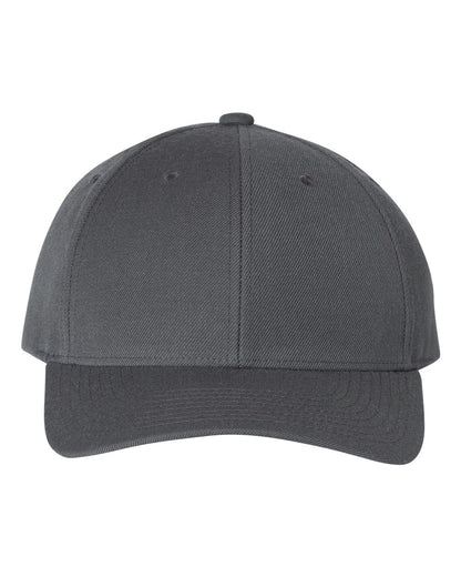 YP Classics Premium Curved Visor Snapback Cap 6789M #color_Dark Grey