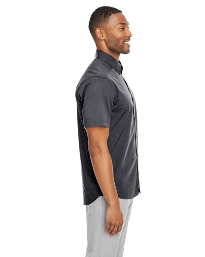 Spyder Men's Stryke Woven Short-Sleeve Shirt S17019 #color_BLACK