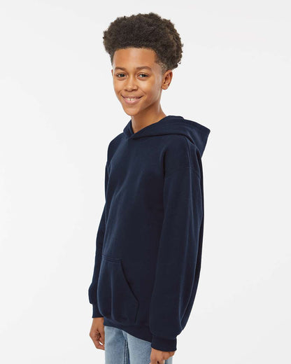 M&O Youth Fleece Pullover Hoodie 3322 #colormdl_Navy