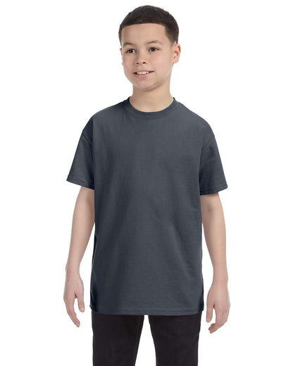 Gildan Youth Heavy Cotton™ T-Shirt G500B #color_DARK HEATHER