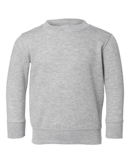 Rabbit Skins Toddler Fleece Crewneck Sweatshirt 3317 #color_Heather