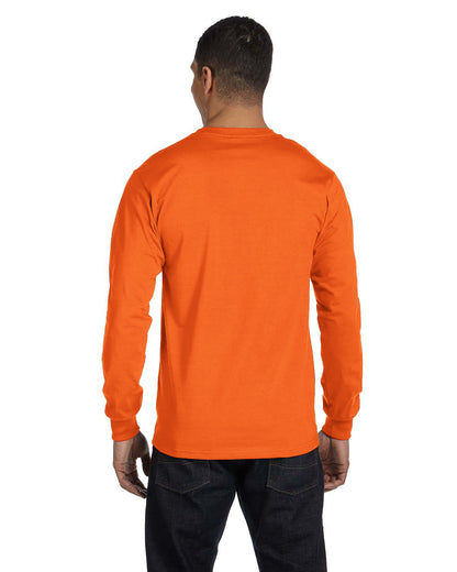 Gildan Adult Long-Sleeve T-Shirt G840 #color_S ORANGE