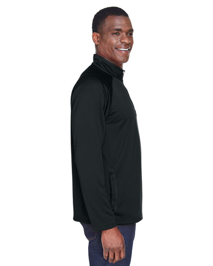 Devon & Jones Men's Stretch Tech-Shell® Compass Quarter-Zip DG440 #color_BLACK
