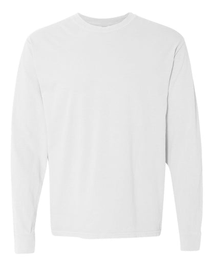 Comfort Colors Garment-Dyed Heavyweight Long Sleeve T-Shirt 6014 #color_White