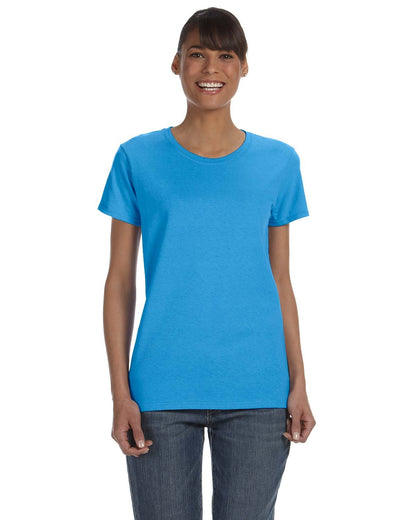 Gildan Ladies' Heavy Cotton™ T-Shirt G500L #color_HEATHER SAPPHIRE