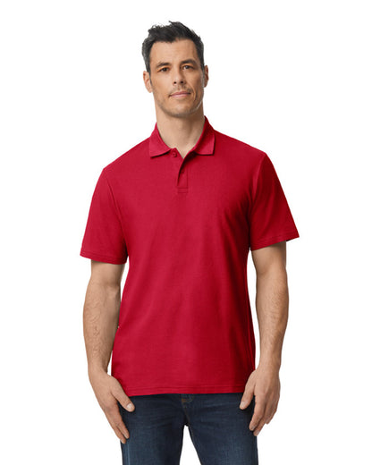 Gildan Men's Softstyle Double Pique Polo G648 #color_CHERRY RED