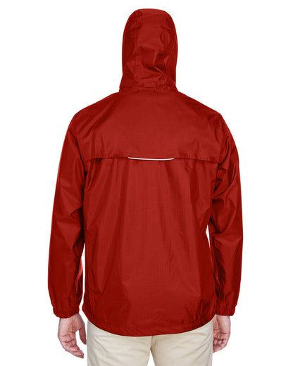 Core365 Men's Climate Seam-Sealed Lightweight Variegated Ripstop Jacket 88185 #color_CLASSIC RED