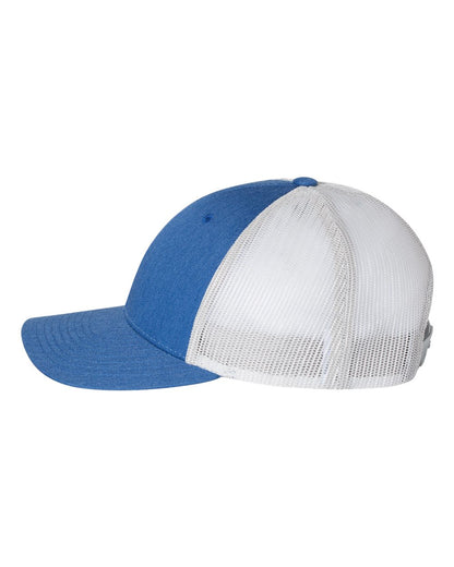 Richardson Low Pro Trucker Cap 115 #color_Heather Royal/ Silver