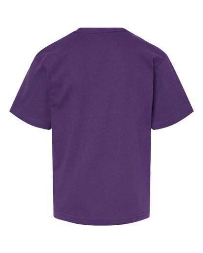 M&O Youth Gold Soft Touch T-Shirt 4850 #color_Purple