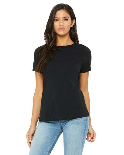 BELLA + CANVAS Ladies' Relaxed Jersey Short-Sleeve T-Shirt B6400 #color_VINTAGE BLACK