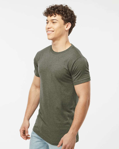 M&O Fine Jersey T-Shirt 4502 #colormdl_Heather Military Green