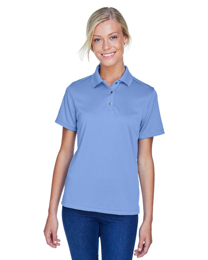 Harriton Ladies' Advantage Snag Protection Plus IL Snap Placket Polo M345W #color_INDUSTRY BLUE