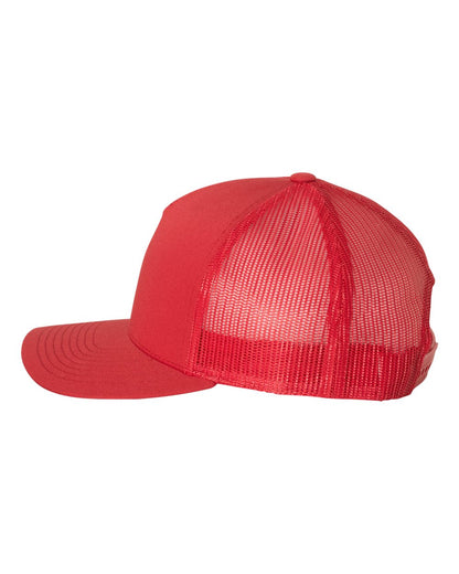 YP Classics Five-Panel Retro Trucker Cap 6506 #color_Red