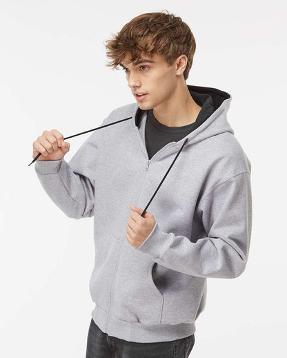 King Fashion Full-Zip Sweatshirt KF9047 #colormdl_Sport Grey/ Black