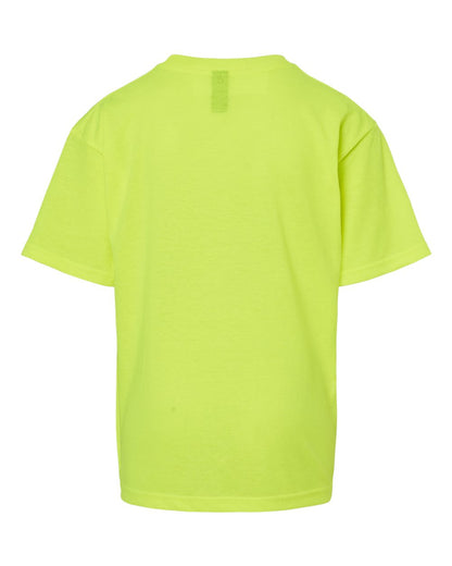 M&O Youth Gold Soft Touch T-Shirt 4850 #color_Safety Green