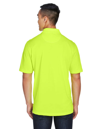 Harriton Men's Advantage Snag Protection Plus IL Snap Placket Polo M345 #color_SAFETY YELLOW