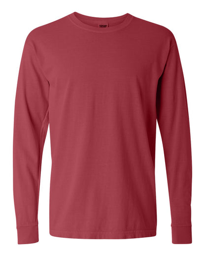 Comfort Colors Garment-Dyed Heavyweight Long Sleeve T-Shirt 6014 #color_Crimson