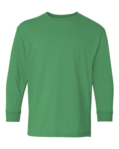 Gildan Heavy Cotton™ Youth Long Sleeve T-Shirt 5400B #color_Irish Green