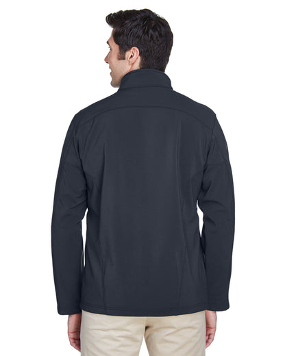 Core365 Men's Cruise Two-Layer Fleece Bonded Soft Shell Jacket 88184 #color_CARBON