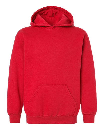 M&O Youth Fleece Pullover Hoodie 3322 #color_Red