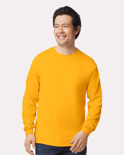 Gildan Ultra Cotton® Long Sleeve T-Shirt 2400 #colormdl_Gold