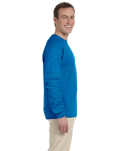 Gildan Adult Ultra Cotton® Long-Sleeve T-Shirt G240 #color_SAPPHIRE