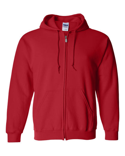 Gildan Heavy Blend™ Full-Zip Hooded Sweatshirt 18600 #color_Red