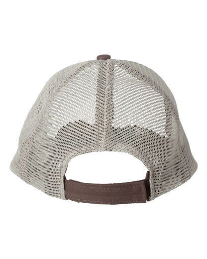 Sportsman Bio-Washed Trucker Cap AH80 #color_Brown/ Khaki