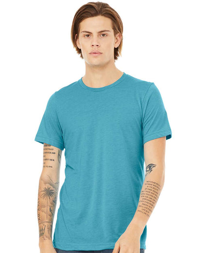 BELLA + CANVAS Triblend Tee 3413 #colormdl_Aqua Triblend