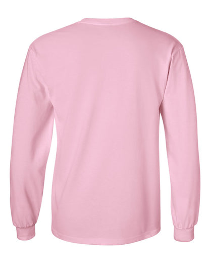 Gildan Ultra Cotton® Long Sleeve T-Shirt 2400 #color_Light Pink