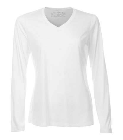 Atc ProTeam L/S V-Neck Lds' Tee L3520LS #color_White