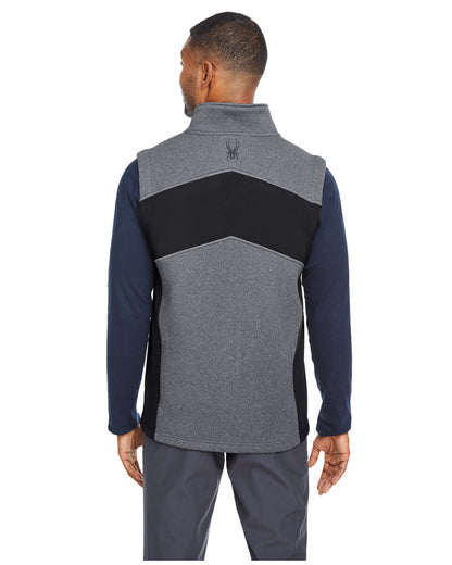 Spyder Men's Pursuit Vest S17274 #color_BLACK HTHR / BLK