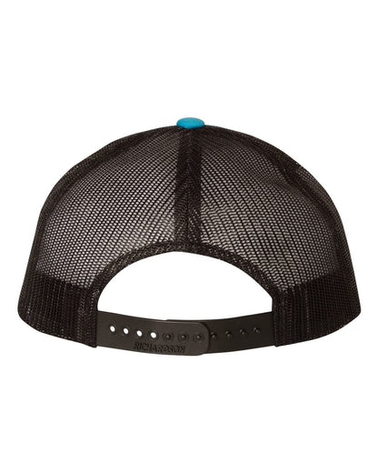 Richardson Low Pro Trucker Cap 115 #color_Cyan/ Black