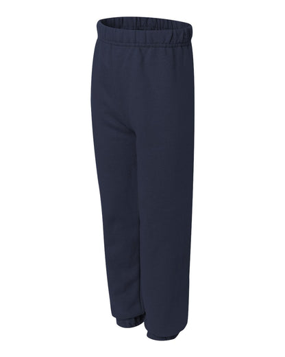 JERZEES NuBlend® Youth Sweatpants 973BR #color_J. Navy