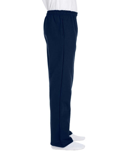 Gildan Adult DryBlend® Open-Bottom Sweatpant G123 #color_NAVY