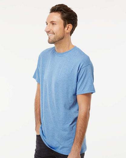 M&O Gold Soft Touch T-Shirt 4800 #colormdl_Light Blue Heather