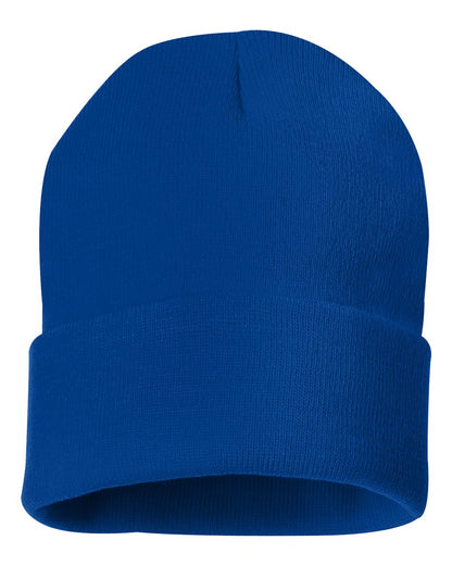 Sportsman 12" Solid Cuffed Beanie SP12 #color_Royal Blue