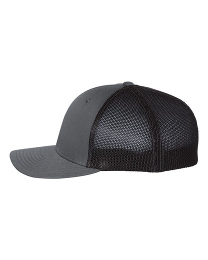 Richardson R-Flex Trucker Cap 110 #color_Charcoal/ Black