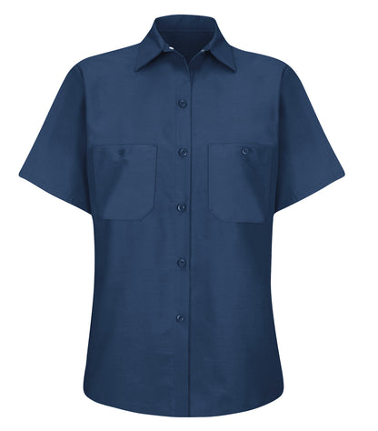 Red Kap WOMENS SS WORK SHIRT SP23 #color_Navy