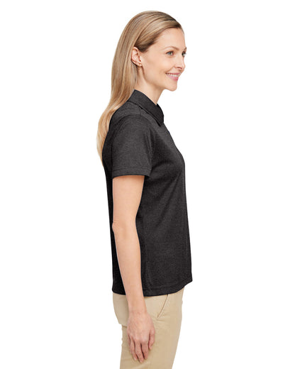 Team 365 Ladies' Zone Sonic Heather Performance Polo TT51HW #color_BLACK HEATHER