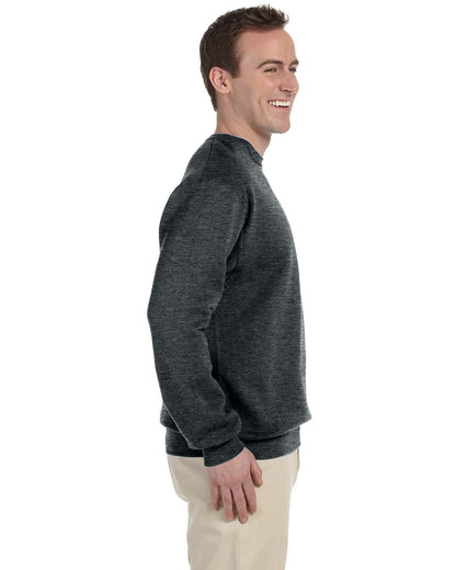 JERZEES Adult NuBlend® Fleece Crew 562 #color_BLACK HEATHER