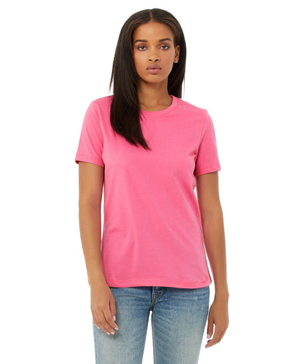 BELLA + CANVAS Ladies' Relaxed Jersey Short-Sleeve T-Shirt B6400 #color_CHARITY PINK