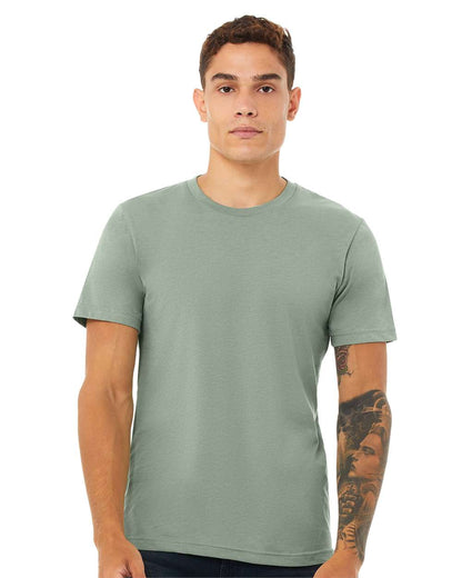 BELLA + CANVAS CVC Jersey Tee 3001CVC #colormdl_Heather Sage