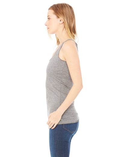 BELLA + CANVAS Ladies' Triblend Racerback Tank 8430 #color_GREY TRIBLEND