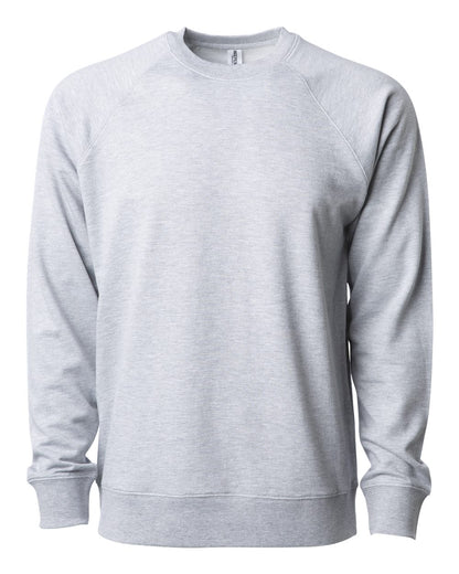 Independent Trading Co. Icon Lightweight Loopback Terry Crewneck Sweatshirt SS1000C #color_Athletic Heather