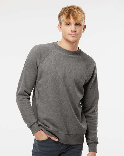 Independent Trading Co. Special Blend Crewneck Raglan Sweatshirt PRM30SBC #colormdl_Nickel