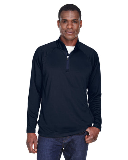 Devon & Jones Men's Stretch Tech-Shell® Compass Quarter-Zip DG440 #color_NAVY
