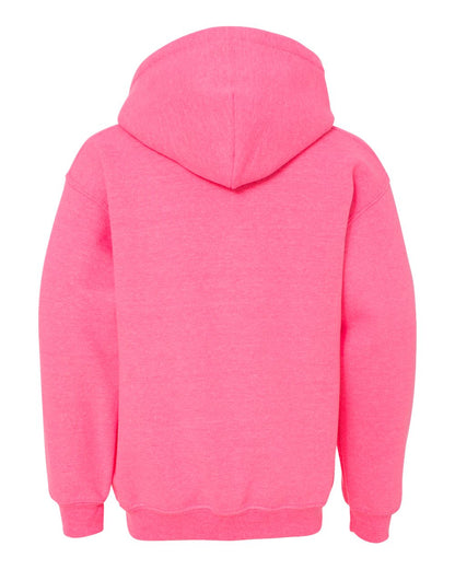 Gildan Heavy Blend™ Youth Hooded Sweatshirt 18500B #color_Safety Pink